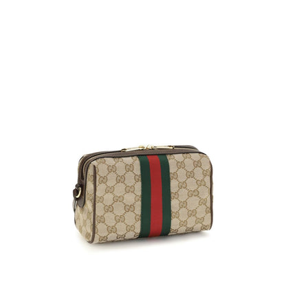 Beige Fabric Shoulder Bag