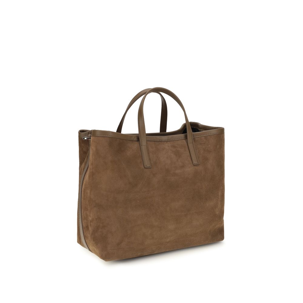 Brown Suede Leather Shoulder Bag
