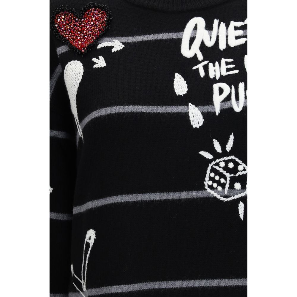 Black Wool Oves Aries Sweatshirt
