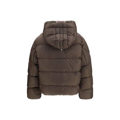 Brown Goose Down Full-Length Jacket