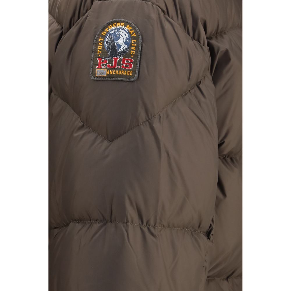 Brown Goose Down Full-Length Jacket
