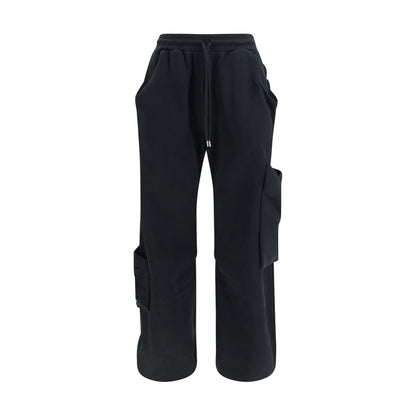 Black Cotton Athletic Pants