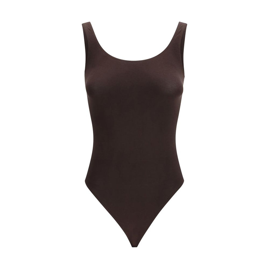 Brown Cotton Bodysuit