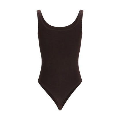 Brown Cotton Bodysuit
