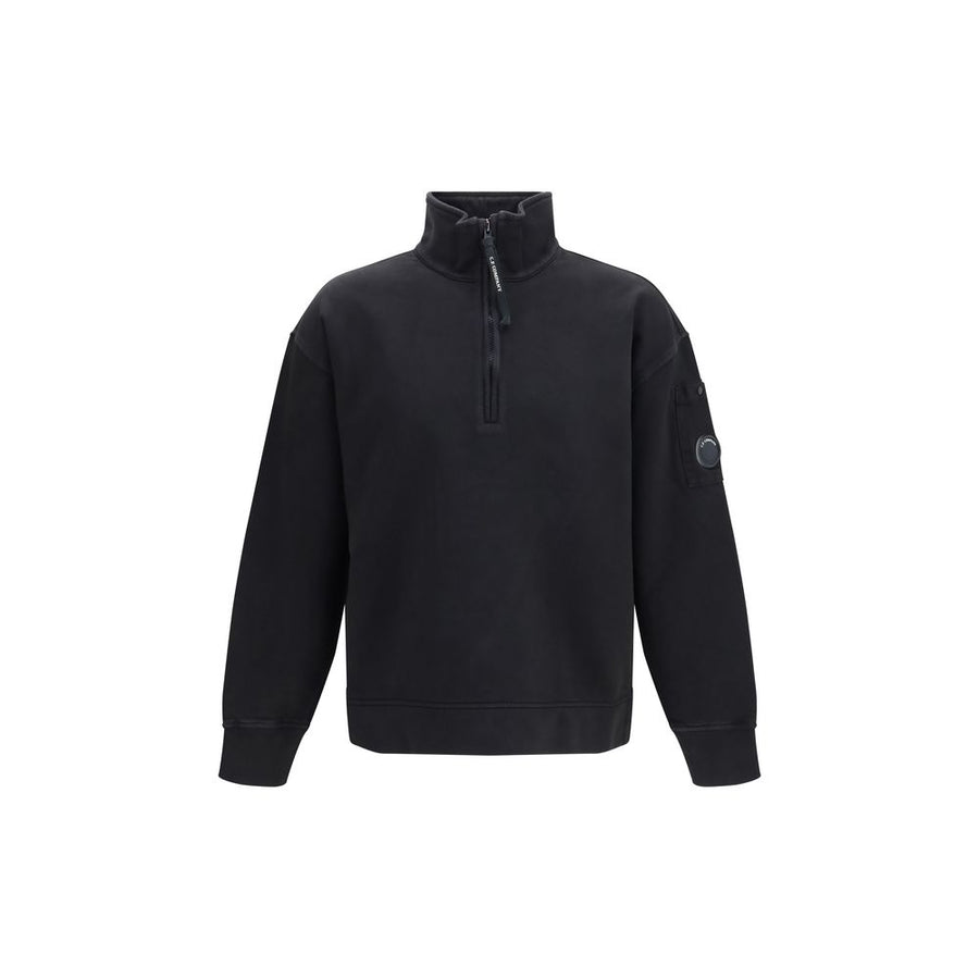 Black Cotton Sweatshirt