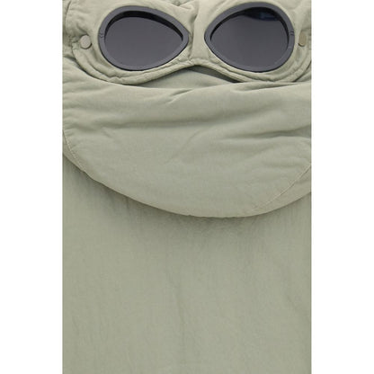 Gray Polyamide Full-Length Jacket