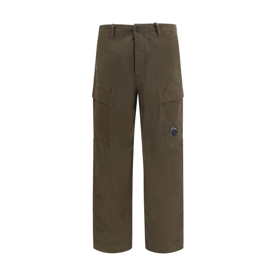 Bicolor Cotton Cargo Pants