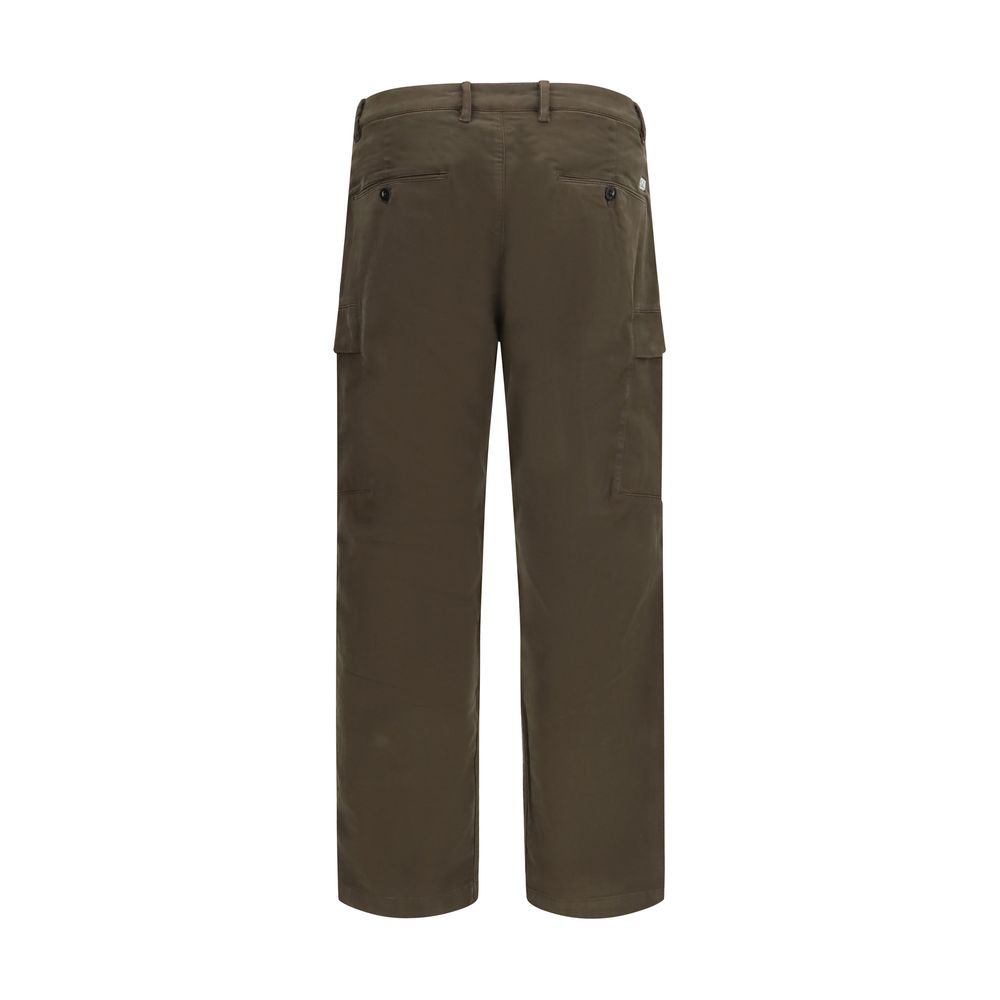 Bicolor Cotton Cargo Pants