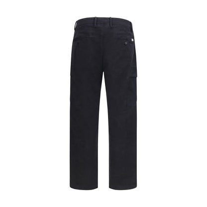 Black Cotton Cargo Pants