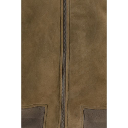 Brown Lamb Ovis Aries Full-Length Jacket