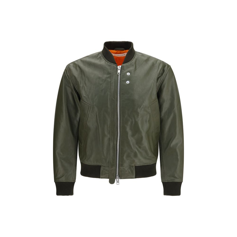Bicolor Calf Leather Bos Taurus Leather Jacket