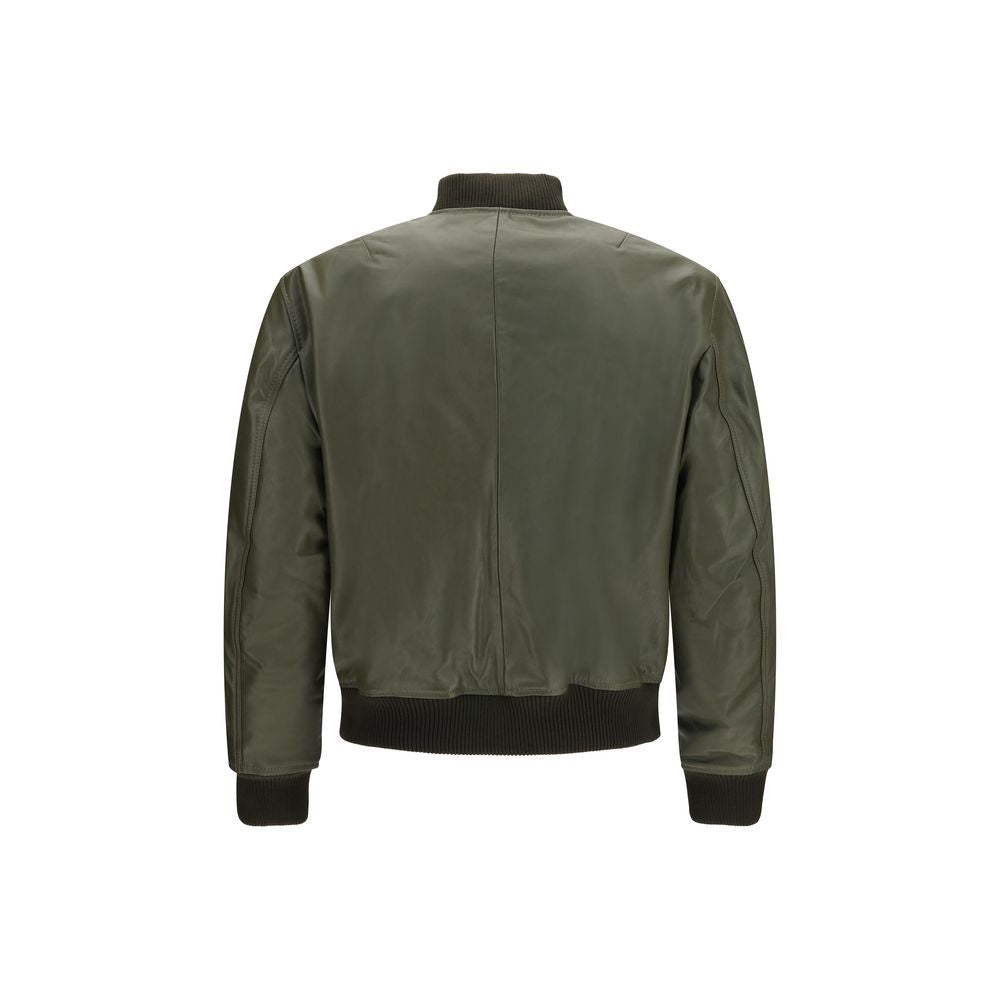 Bicolor Calf Leather Bos Taurus Leather Jacket