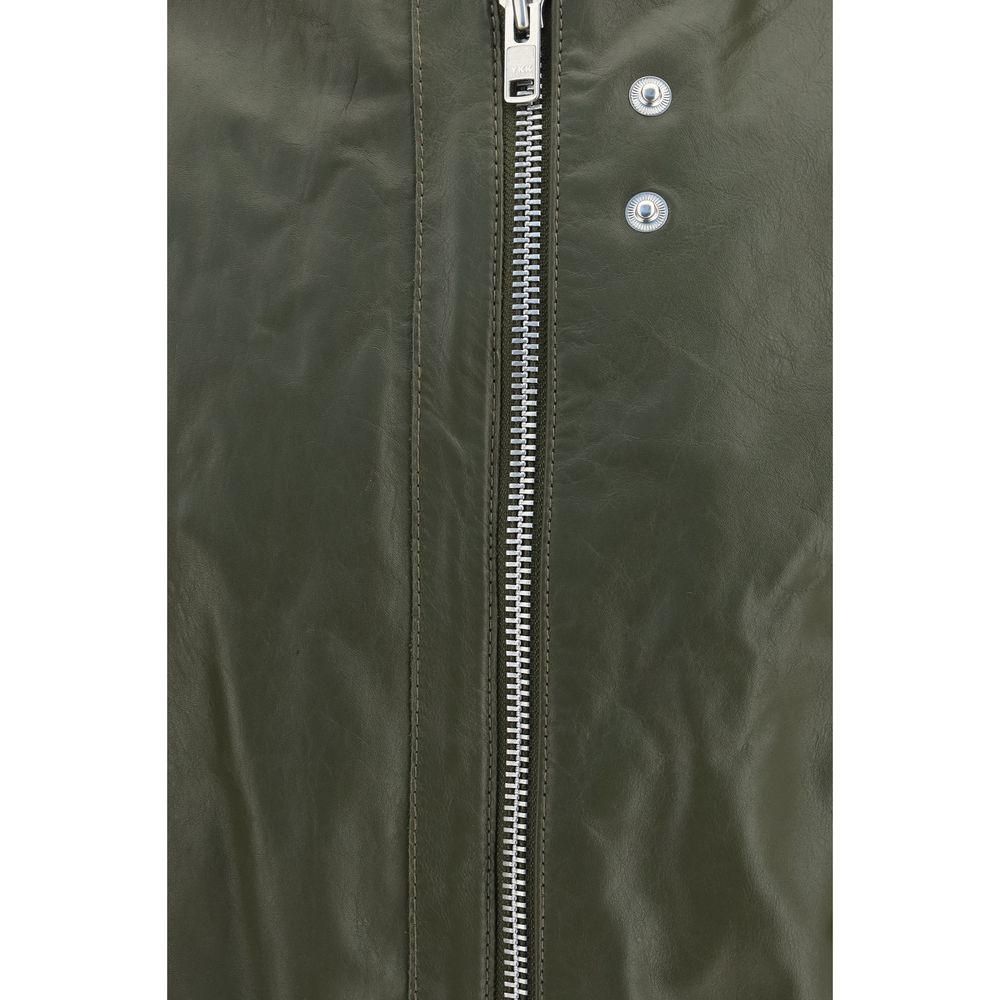 Bicolor Calf Leather Bos Taurus Leather Jacket