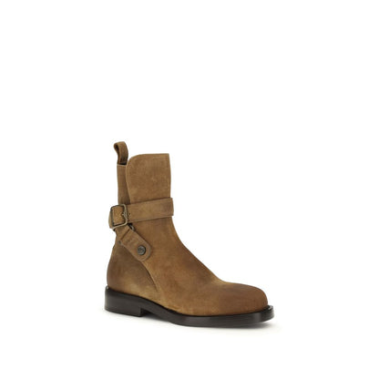 Brown Calf Leather Bos Taurus Lace-Up Boots