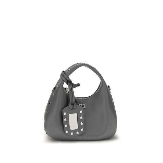 Gray Recycled Leather Handbag