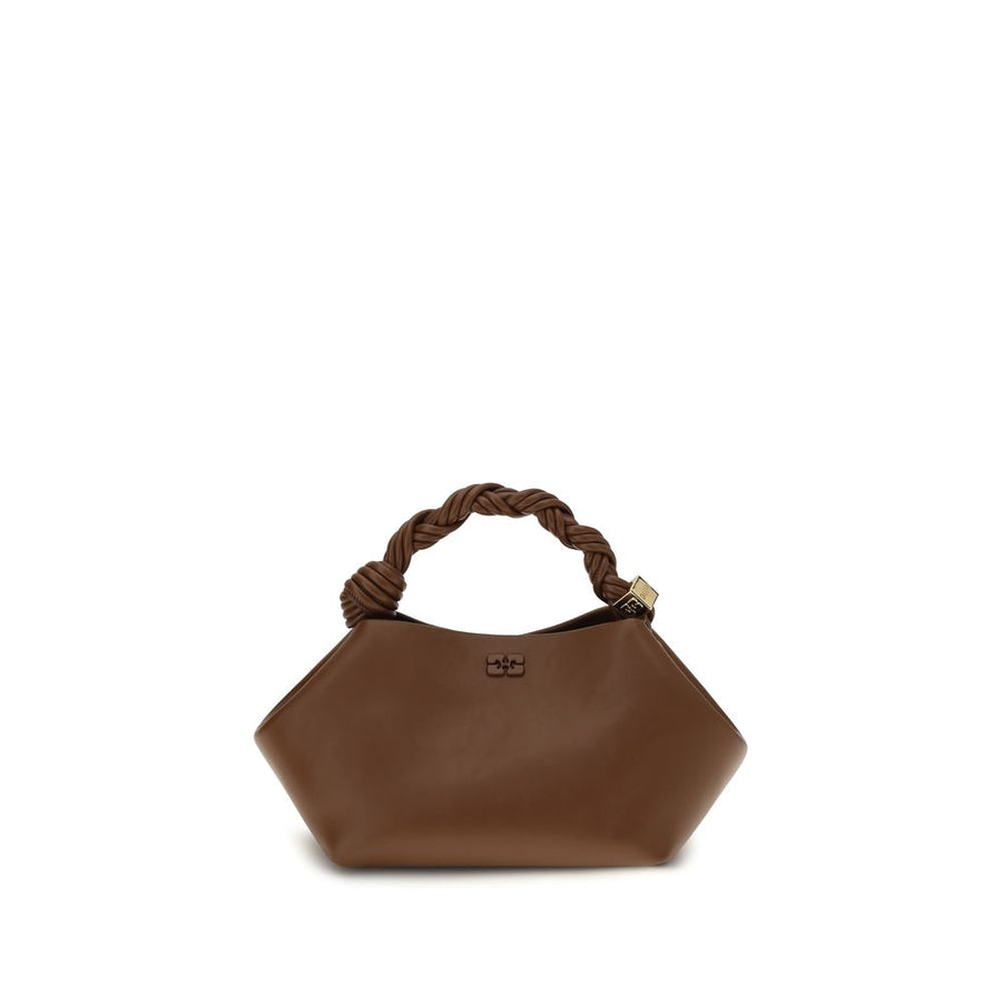Brown Recycled Leather Shoulder Bag