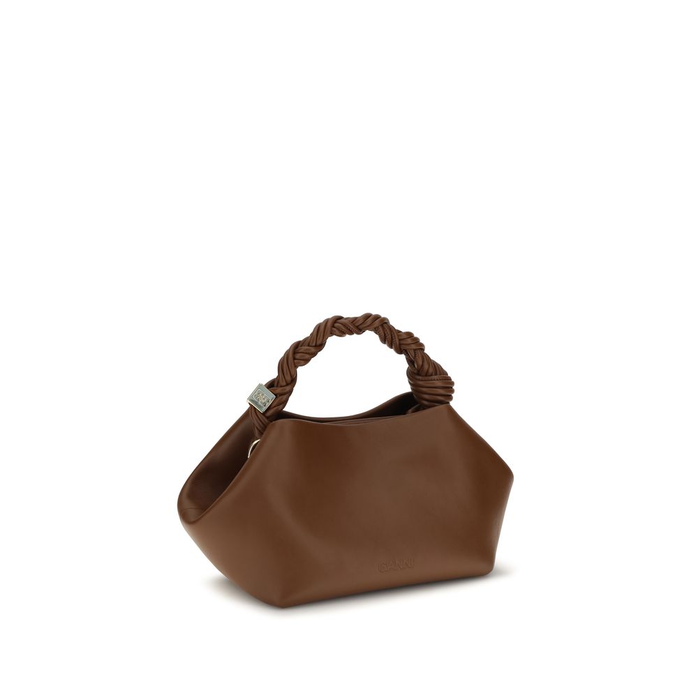 Brown Recycled Leather Shoulder Bag