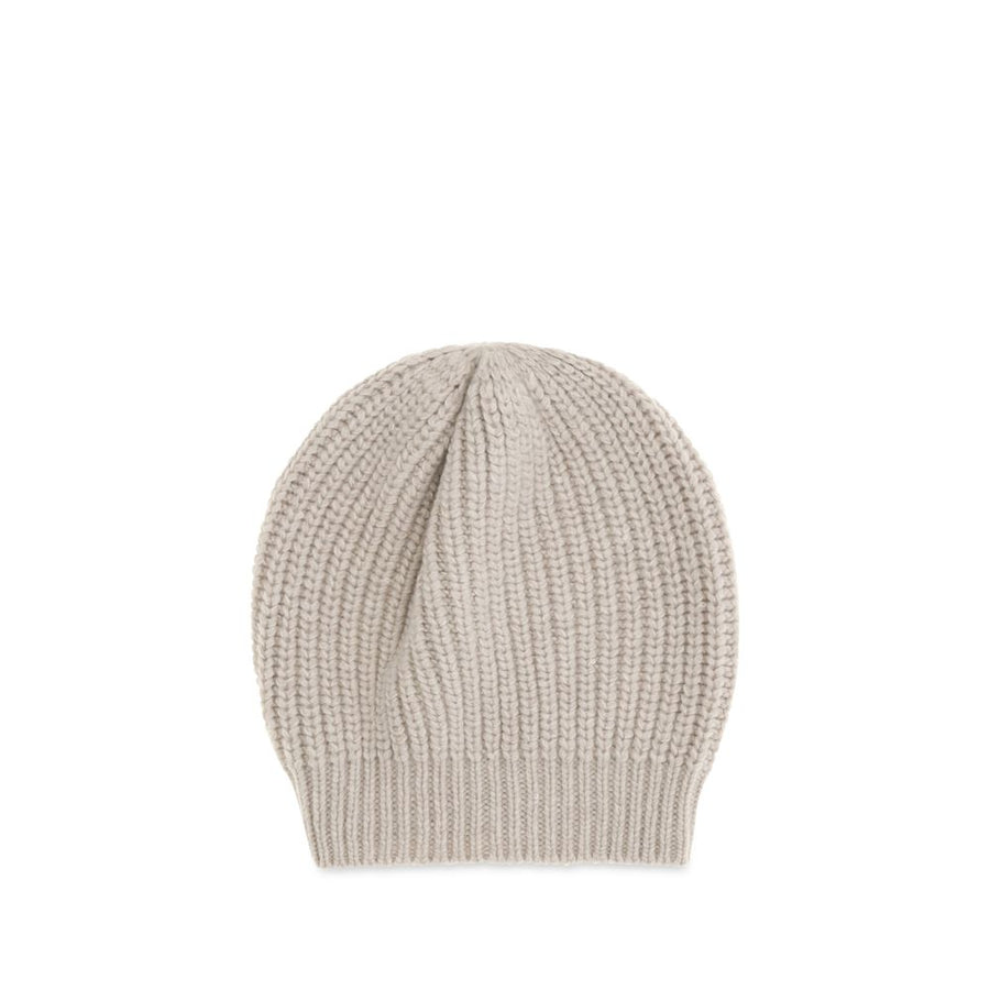 Beige Silk Beanie