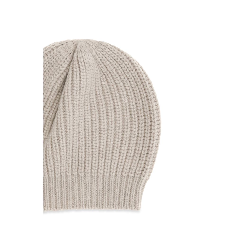 Beige Silk Beanie