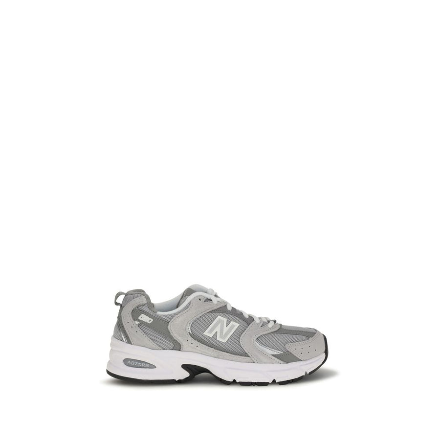 Gray Polyamide Athletic Sneakers