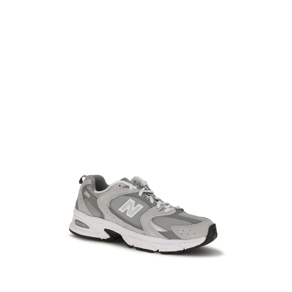 Gray Polyamide Athletic Sneakers