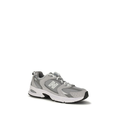Gray Polyamide Athletic Sneakers
