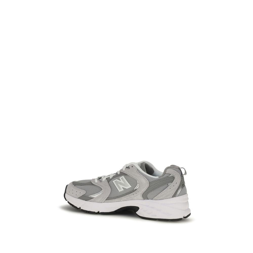 Gray Polyamide Athletic Sneakers