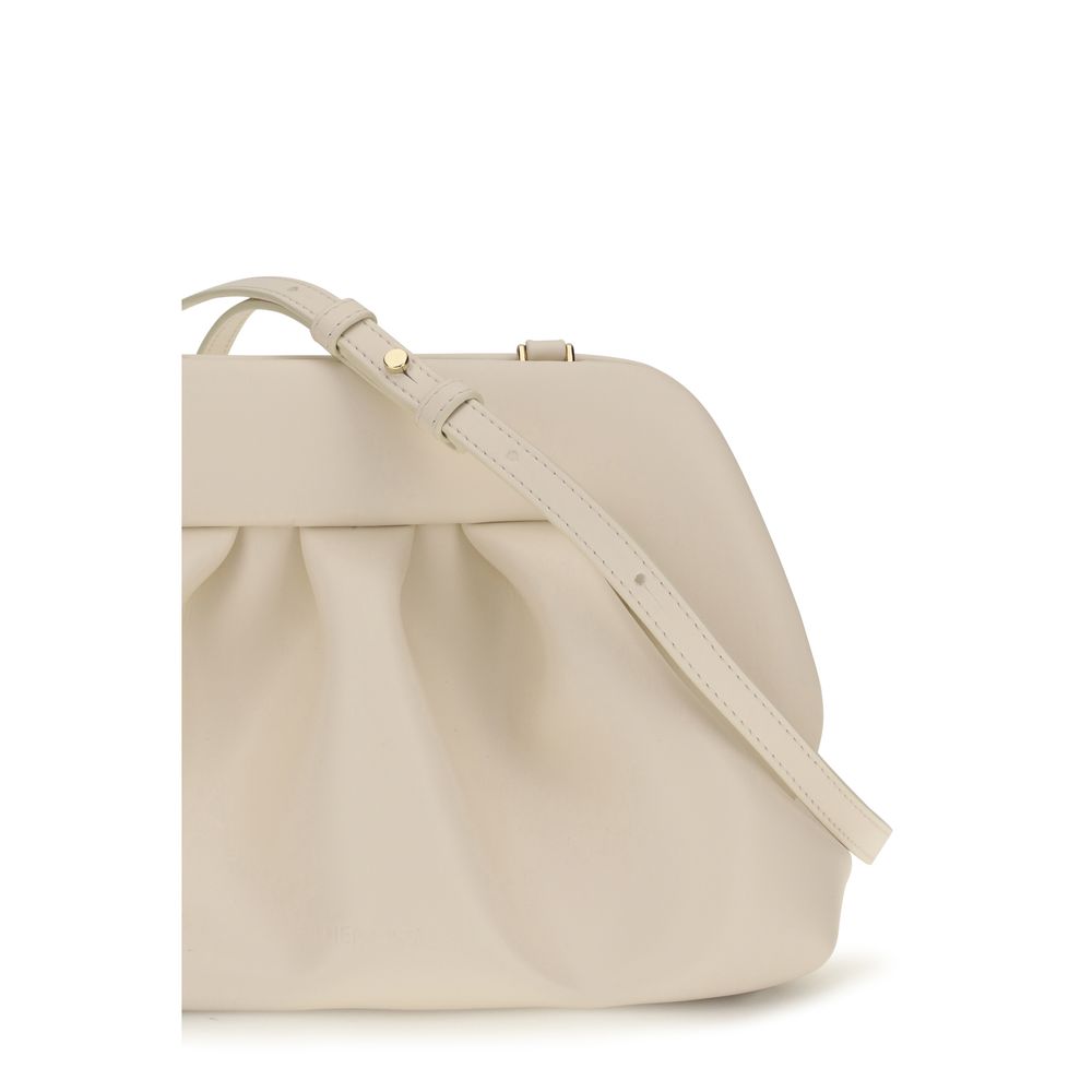 Beige Polyethylene Clutch Bag