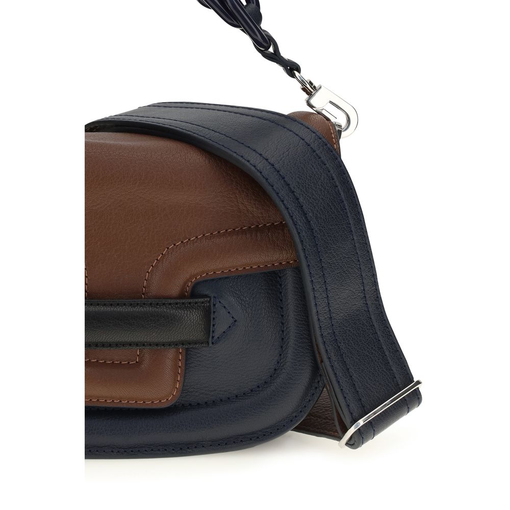 Multicolor Goatskin Shoulder Bag