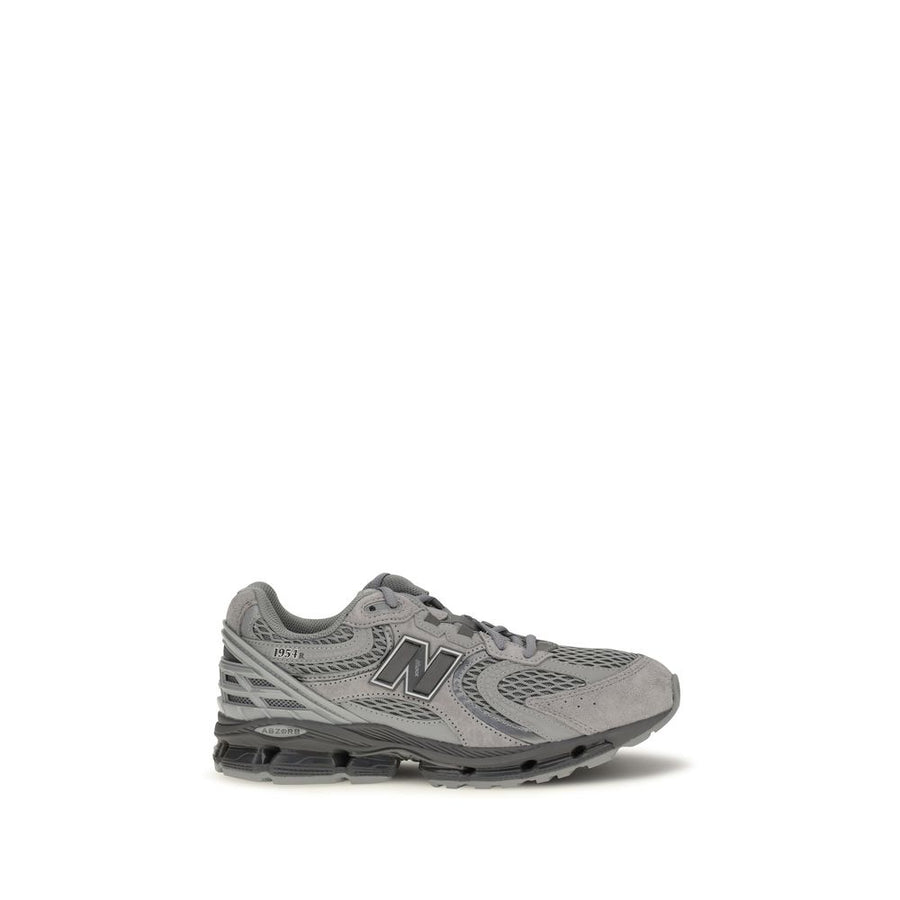 Gray Fabric Athletic Sneakers