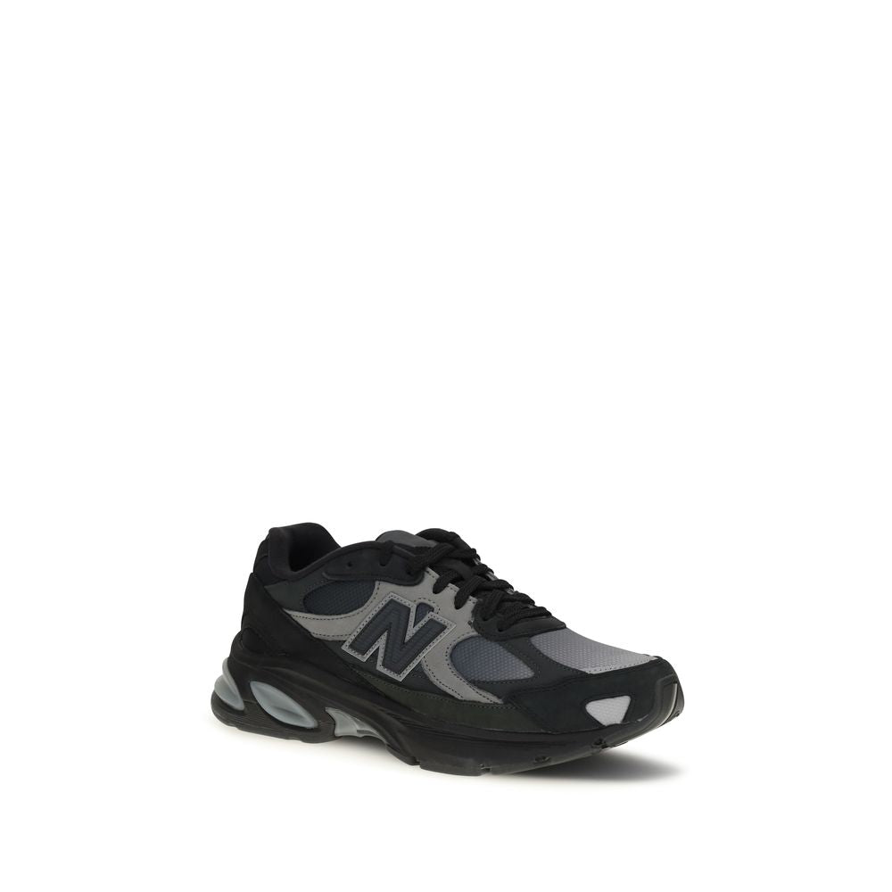 Black Polyamide Athletic Sneakers