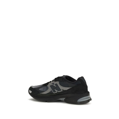 Black Polyamide Athletic Sneakers