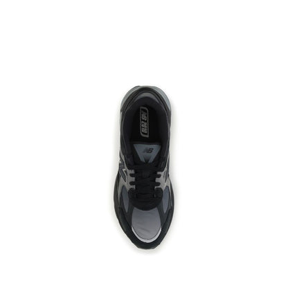 Black Polyamide Athletic Sneakers