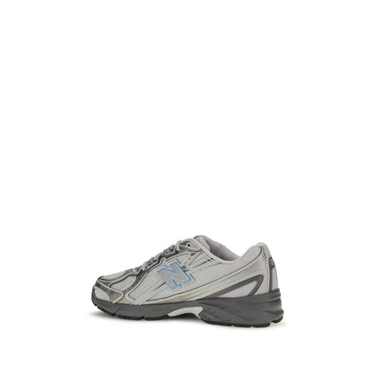 Gray Fabric Athletic Sneakers