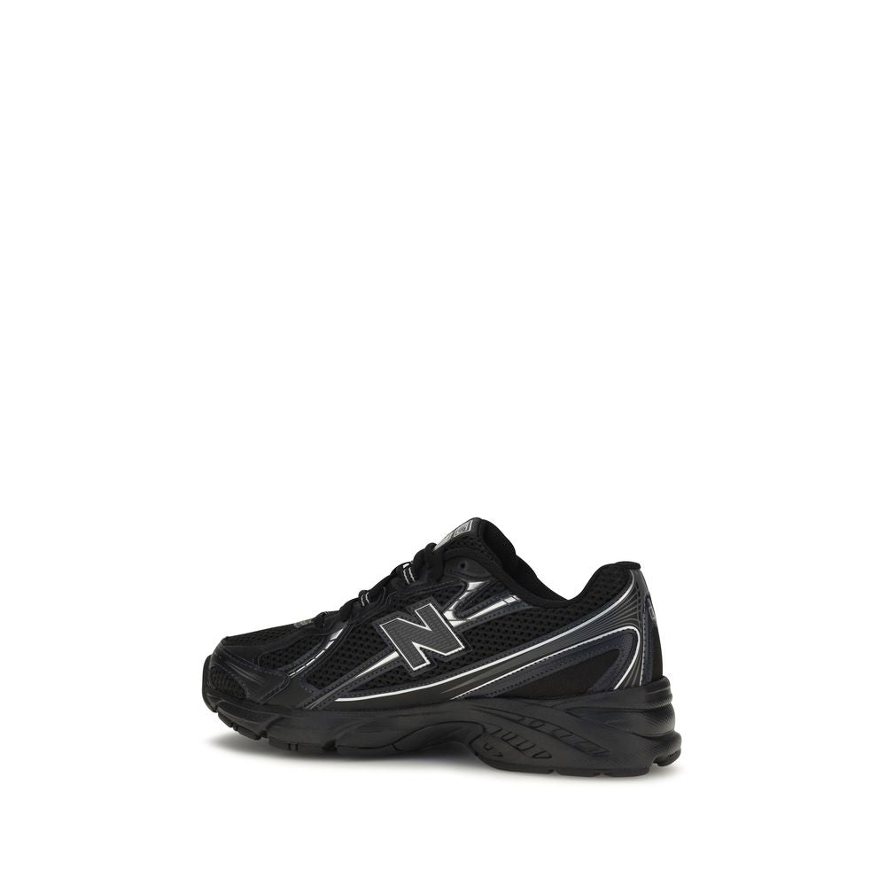 Black Polyamide Athletic Sneakers