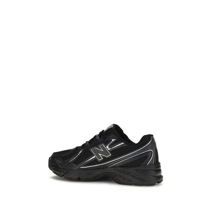Black Polyamide Athletic Sneakers