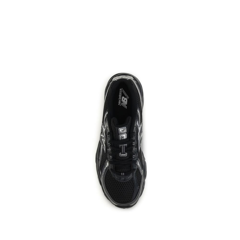 Black Polyamide Athletic Sneakers
