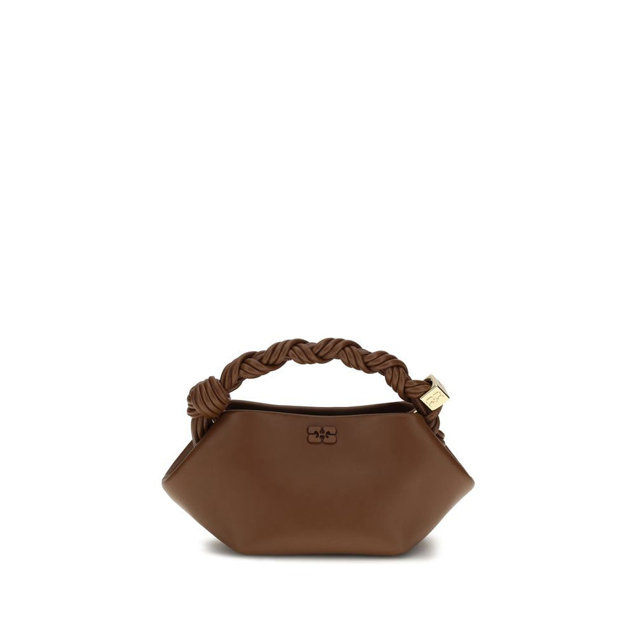 Brown Recycled Leather Shoulder Bag