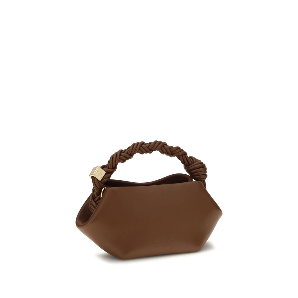 Brown Recycled Leather Shoulder Bag