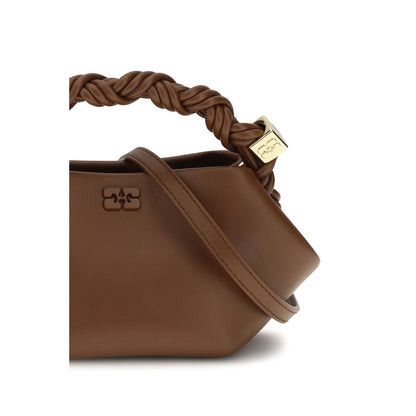 Brown Recycled Leather Shoulder Bag
