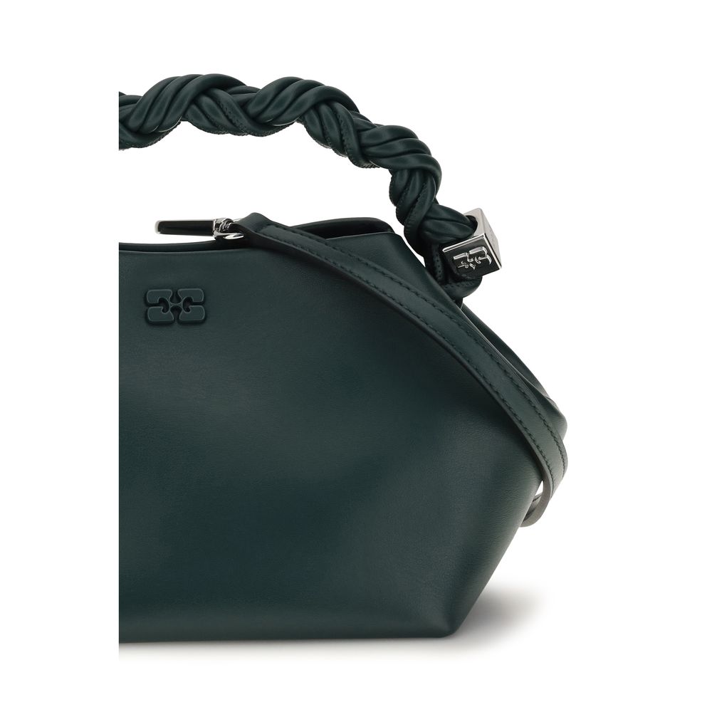 Bicolor Recycled Leather Shoulder Bag