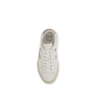 White Calf Leather Bos Taurus Low Top Sneakers