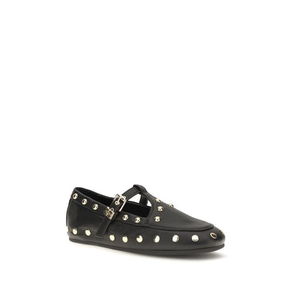 Black Recycled Polyester Ballet Flats
