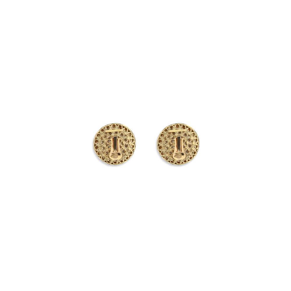 Gold Glass Earrings