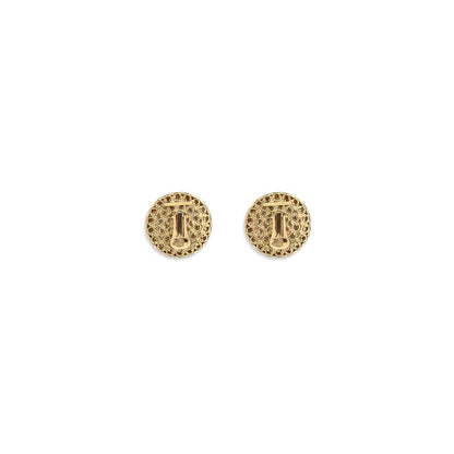 Gold Glass Earrings