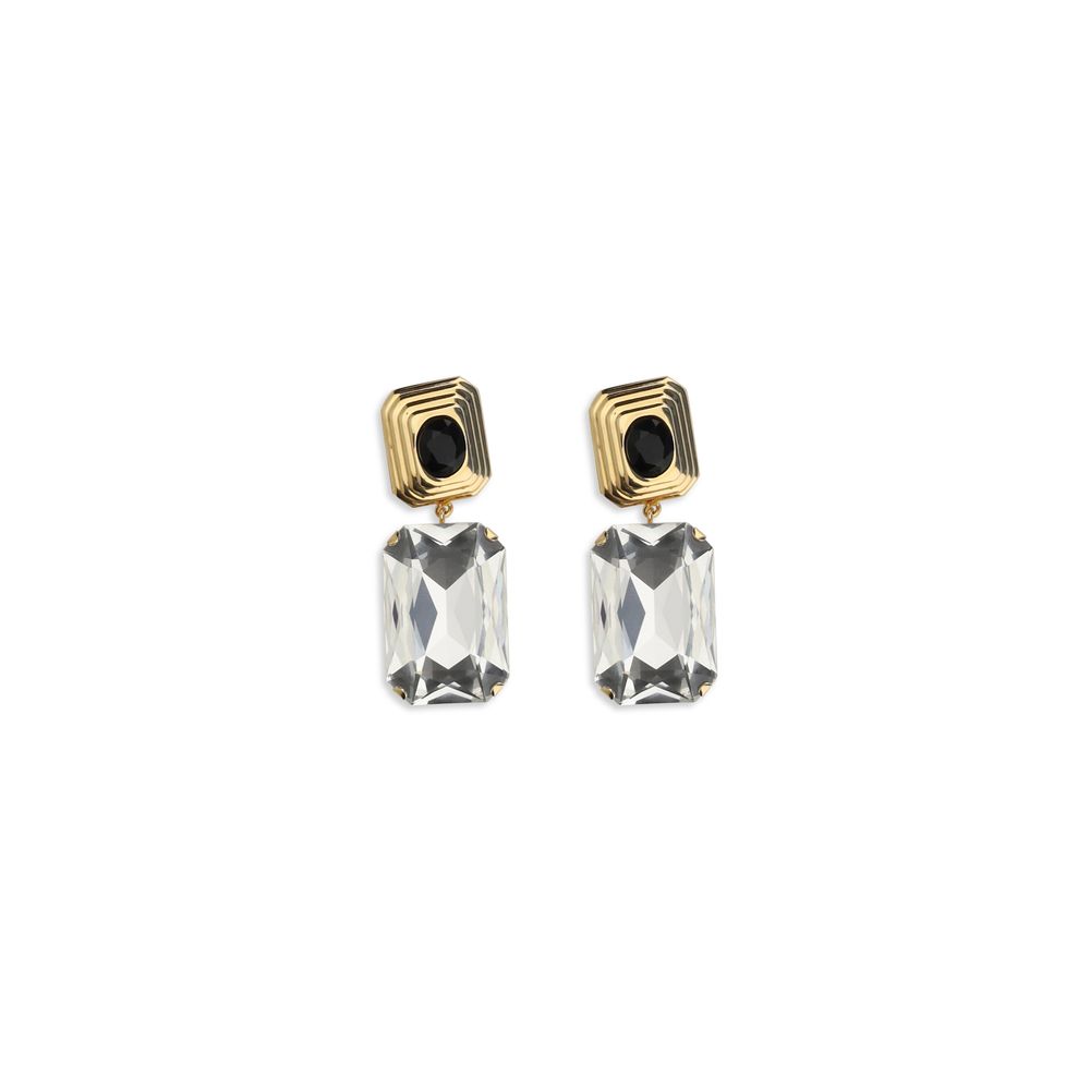 Gold Glass Earrings