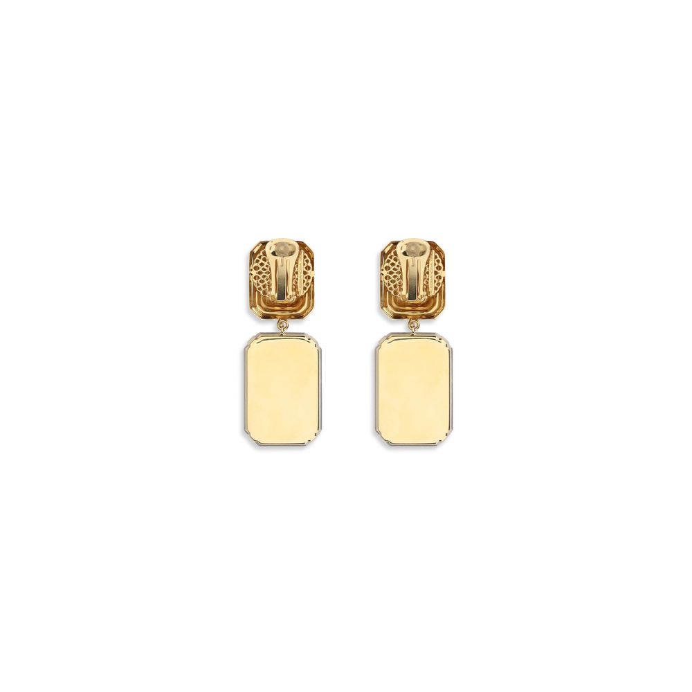 Gold Glass Earrings