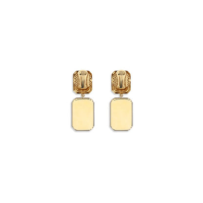 Gold Glass Earrings