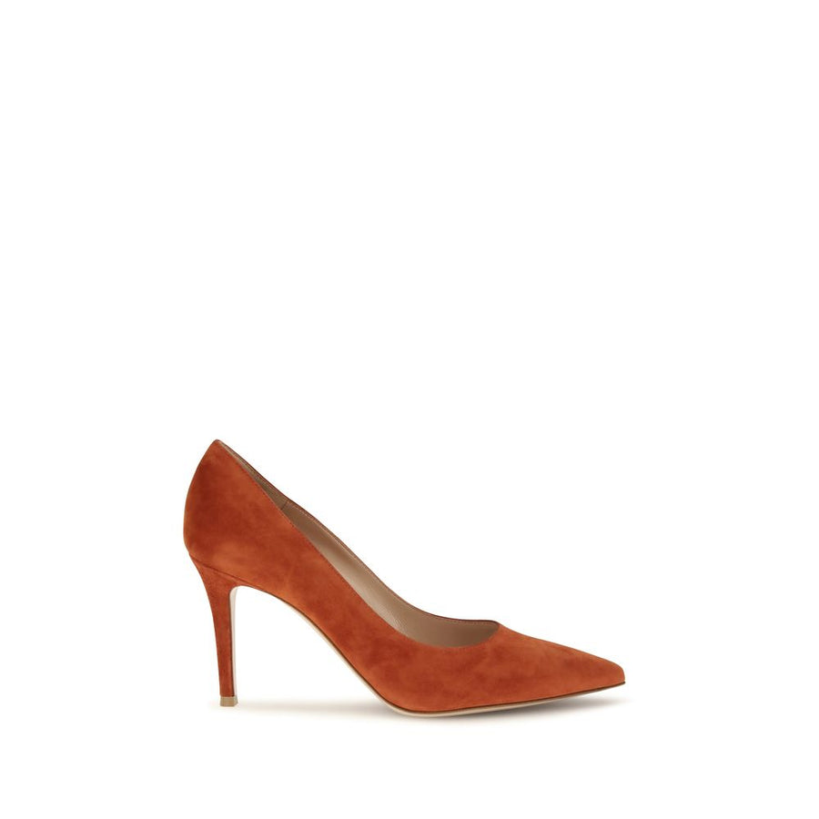 Red Calf Leather Bos Taurus High Heel Pumps