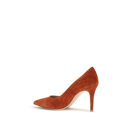 Red Calf Leather Bos Taurus High Heel Pumps